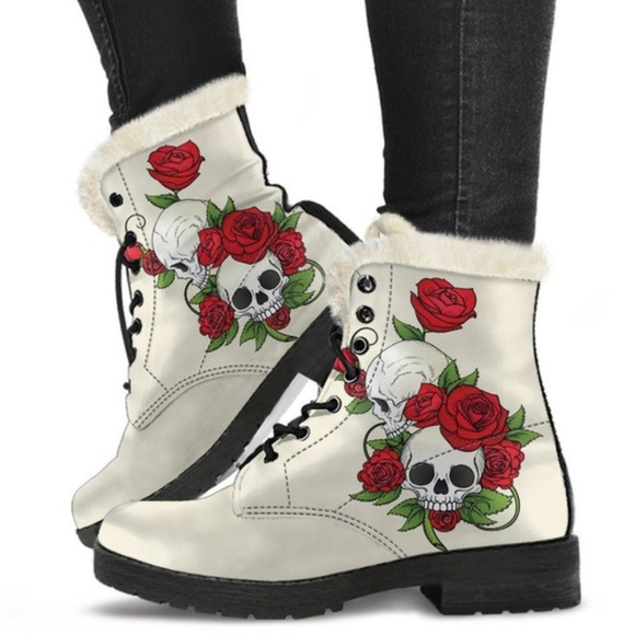 Rock & Roll Boots Have Arrived! Shoes - Day of the Dead Skulls & Roses Lace